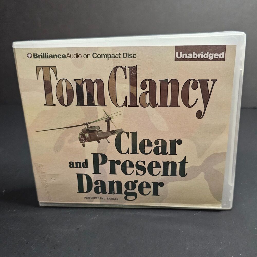 Tom Clancy Clear and Present Danger CD Audiobook Unabridged Jack Ryan Novel